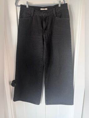 Levi's Black Relaxed Wide-Leg Jeans